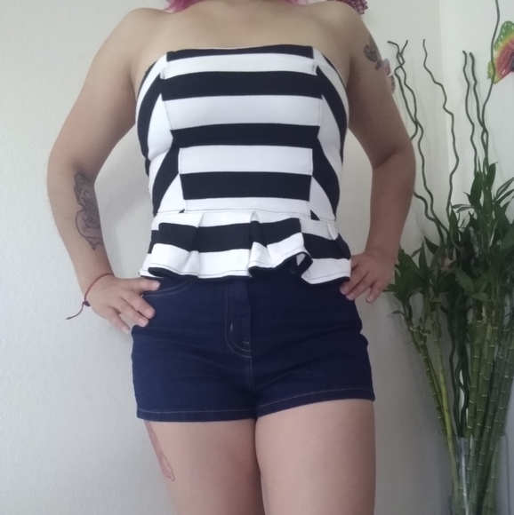 Peplum tube top - Picture 1 of 2